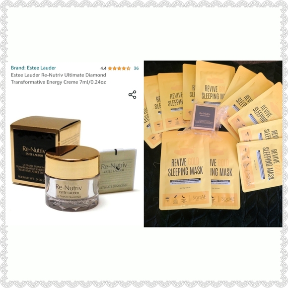 New Re-Nutriv Ultimate Diamond Transformative Energy Cream +gold sleeping mask - Picture 1 of 4